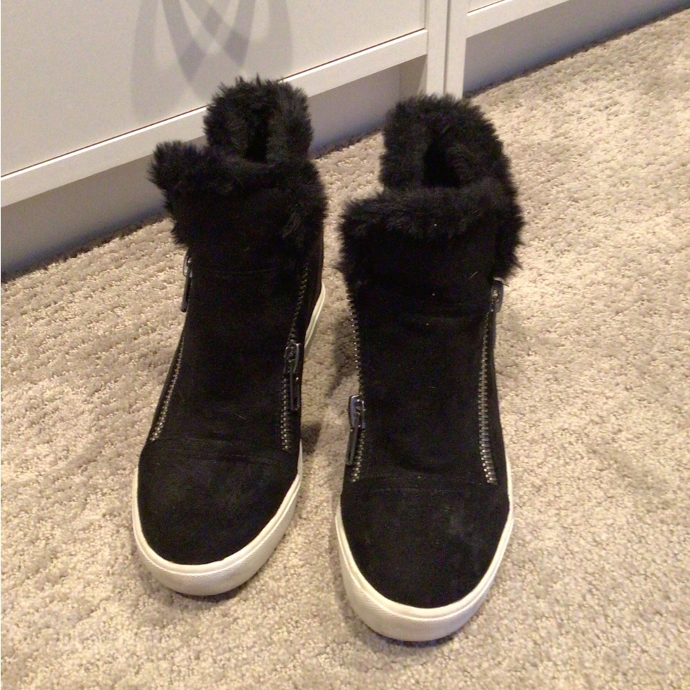 Black sneakers
